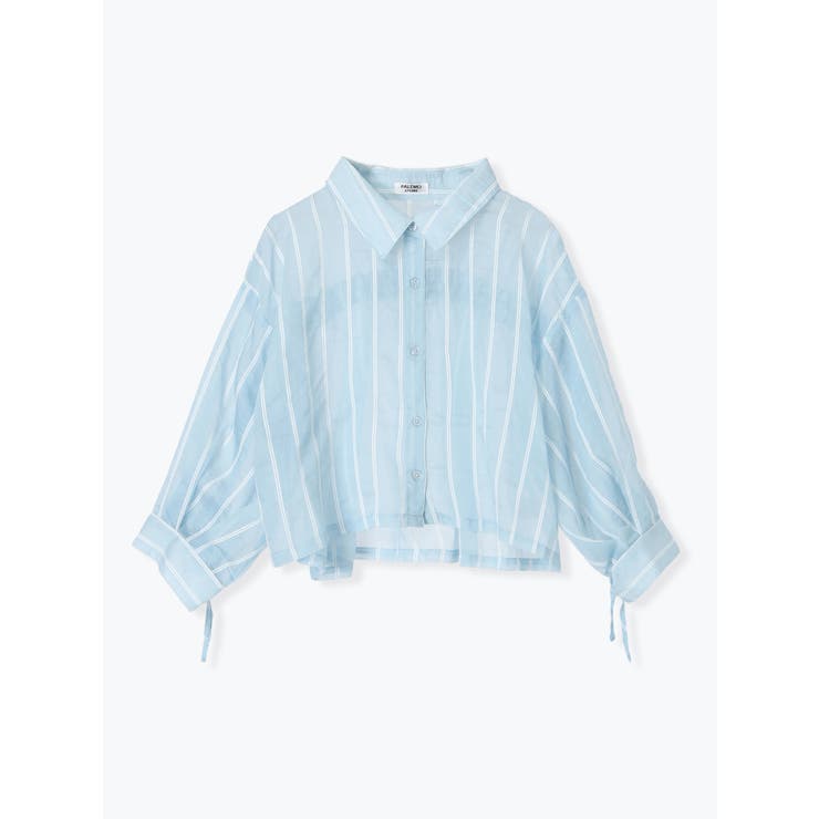 袖ドロストストライプショート丈シャツ | LUDIC PARK | 詳細画像29 