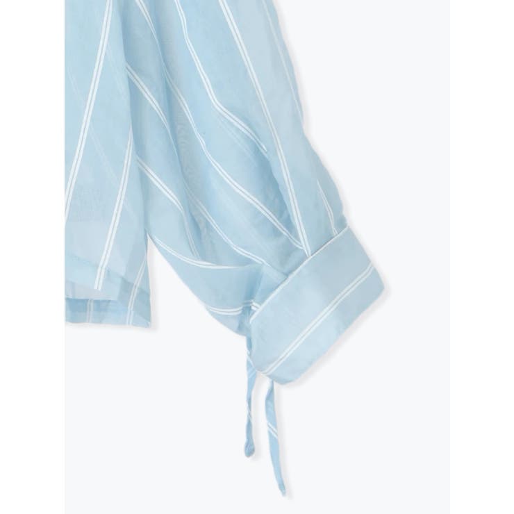 袖ドロストストライプショート丈シャツ | LUDIC PARK | 詳細画像32 