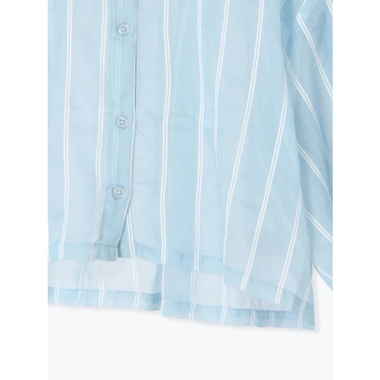 袖ドロストストライプショート丈シャツ | LUDIC PARK | 詳細画像33 