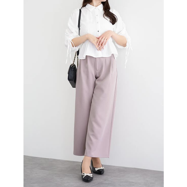 多種ボタン袖ドロストペプラムシャツ | LUDIC PARK | 詳細画像15 