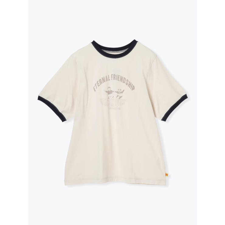 定番の冬ギフト パンダ＆おじさんプリントTシャツ[品番：PLMW0013879]｜LUDIC トップス