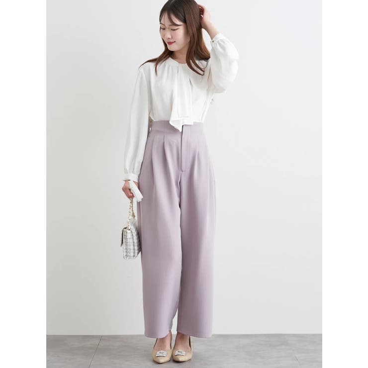 【Wクロス】タックワイドパンツ | LUDIC PARK | 詳細画像8 