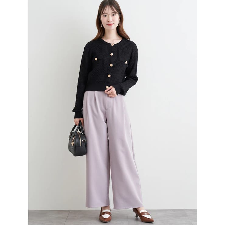 【Wクロス】タックワイドパンツ | LUDIC PARK | 詳細画像11 