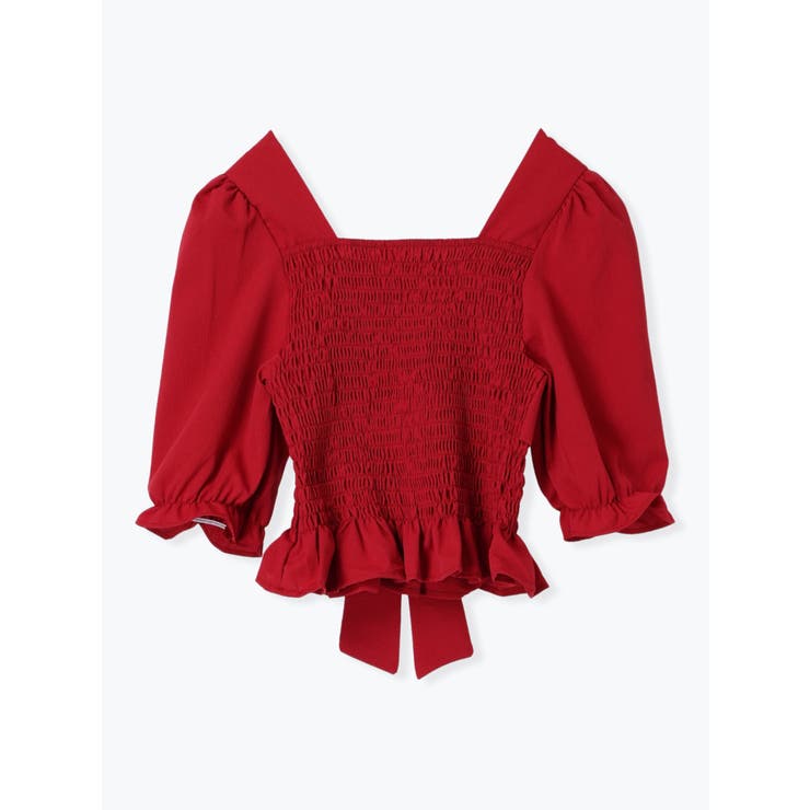 無地シャーリングリボンブラウス | LUDIC PARK | 詳細画像25 