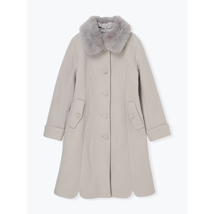 フェイクウールファー襟付きロングコート | LUDIC PARK | 詳細画像36 