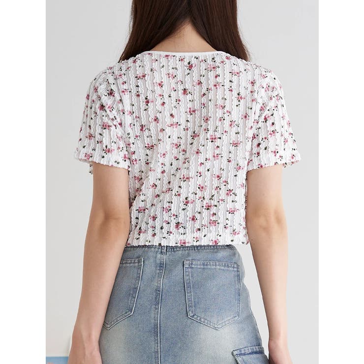 小花柄 レースアッププルオーバー | LUDIC PARK | 詳細画像5 