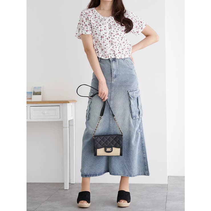 小花柄 レースアッププルオーバー | LUDIC PARK | 詳細画像6 