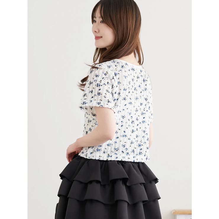 小花柄 レースアッププルオーバー | LUDIC PARK | 詳細画像13 