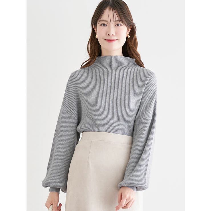 グレー | リブボトルネックマシュマロ | LUDIC PARK