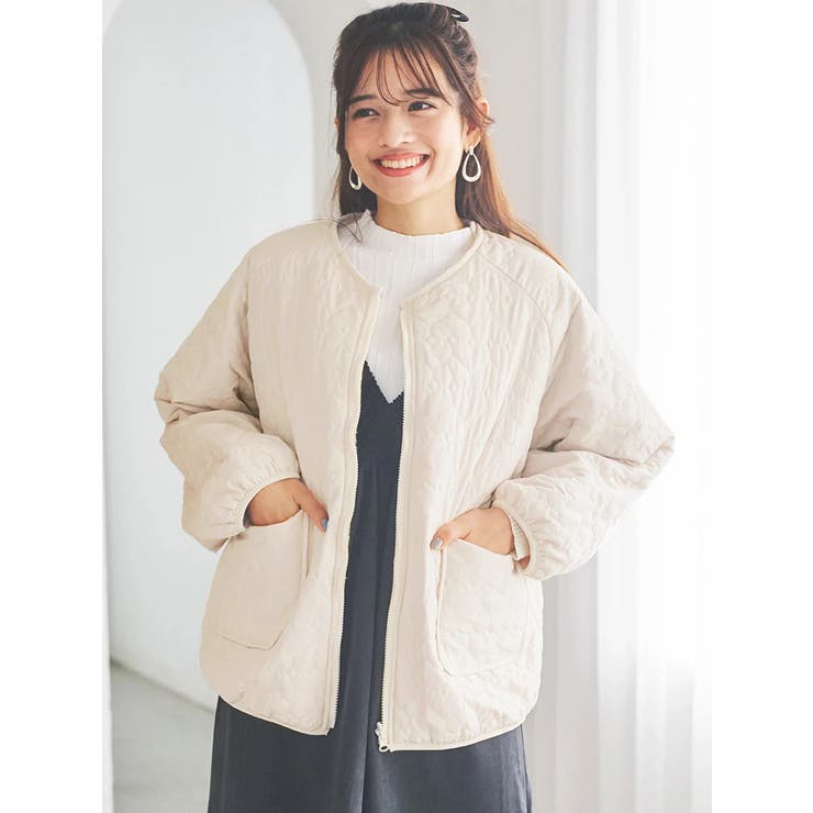 オフホワイト | ランダムリブボトルネックニットトップス | LUDIC PARK