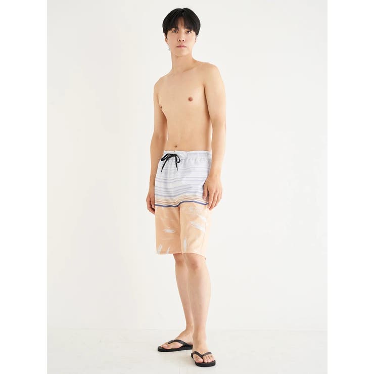 アロハボーダー柄サーフパンツ | Resort Island | 詳細画像17 