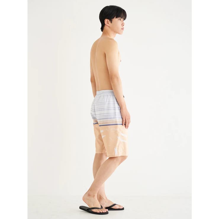 アロハボーダー柄サーフパンツ | Resort Island | 詳細画像20 