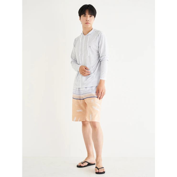 アロハボーダー柄サーフパンツ | Resort Island | 詳細画像22 