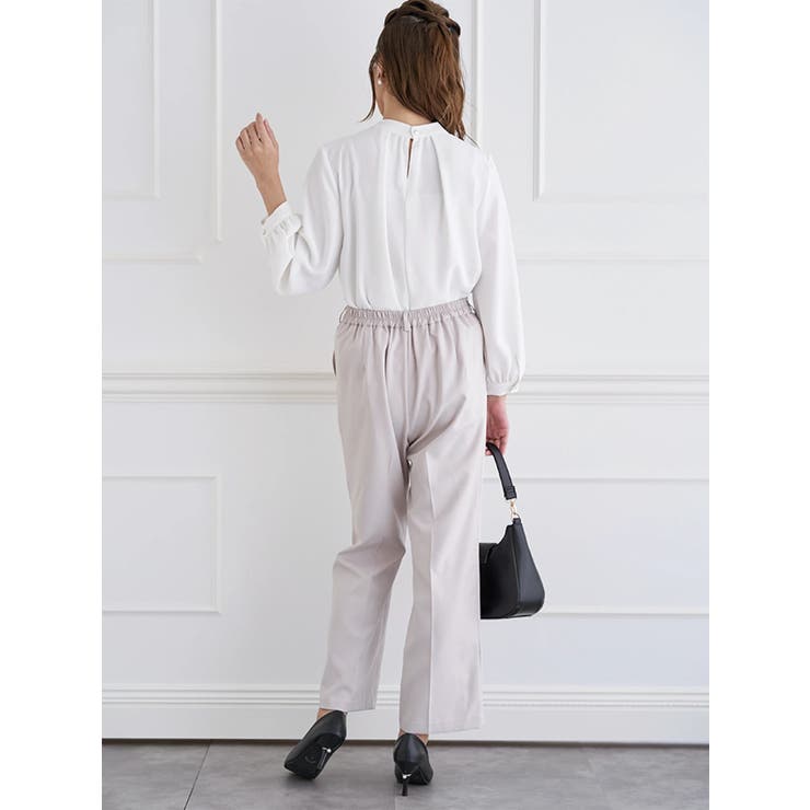 【マルチWAY】ラクケア パールアクセサリー付きボウタイブラウス | LUDIC PARK | 詳細画像10 