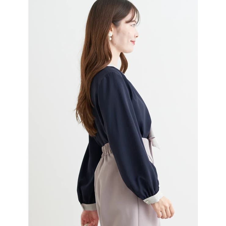 【マルチWAY】ラクケア パールアクセサリー付きボウタイブラウス | LUDIC PARK | 詳細画像28 