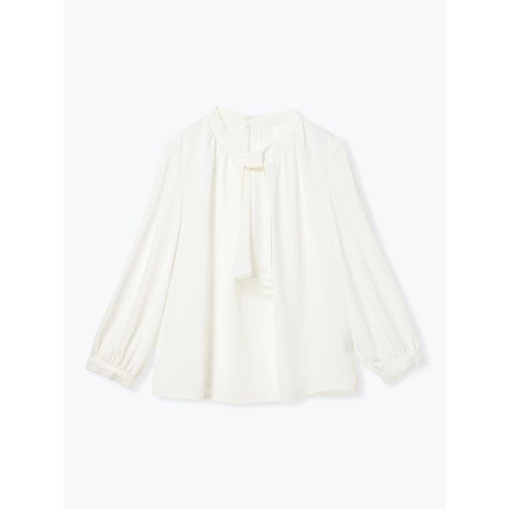 【マルチWAY】ラクケア パールアクセサリー付きボウタイブラウス | LUDIC PARK | 詳細画像42 