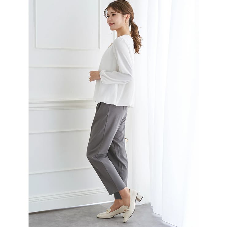 ラクケアアクセサリー付きタックバルーンブラウス | LUDIC PARK | 詳細画像9 