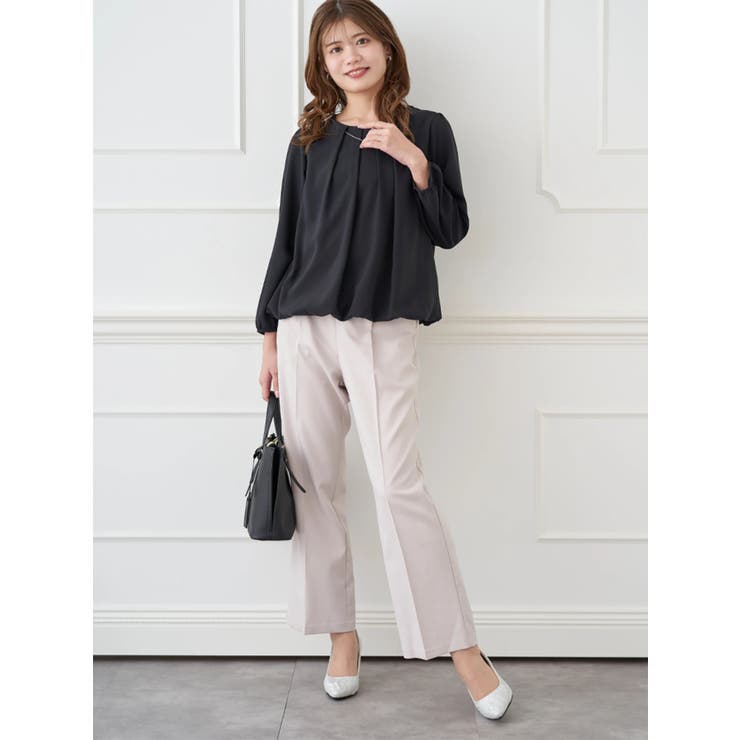 ラクケアアクセサリー付きタックバルーンブラウス | LUDIC PARK | 詳細画像22 