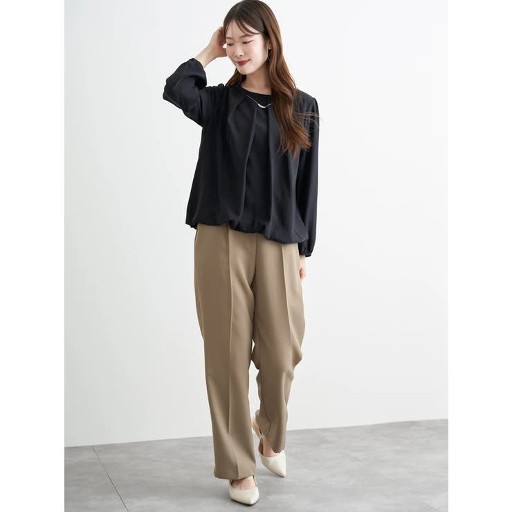 ラクケアアクセサリー付きタックバルーンブラウス | LUDIC PARK | 詳細画像23 