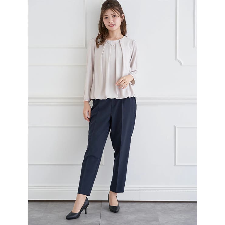 ラクケアアクセサリー付きタックバルーンブラウス | LUDIC PARK | 詳細画像28 