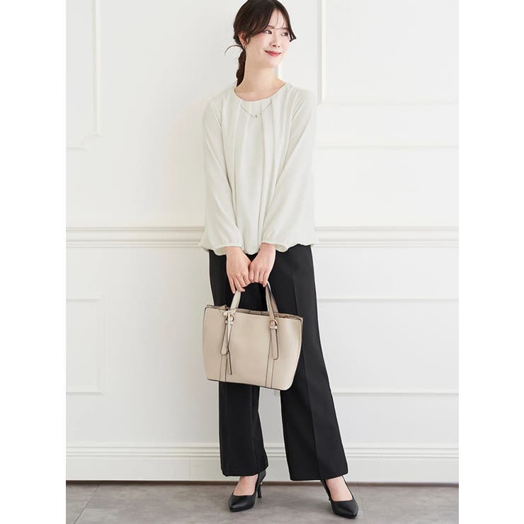 ラクケアアクセサリー付きタックバルーンブラウス | LUDIC PARK | 詳細画像38 