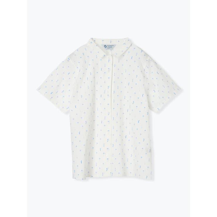 白 | アロハ柄プリントシャツ | LUDIC PARK