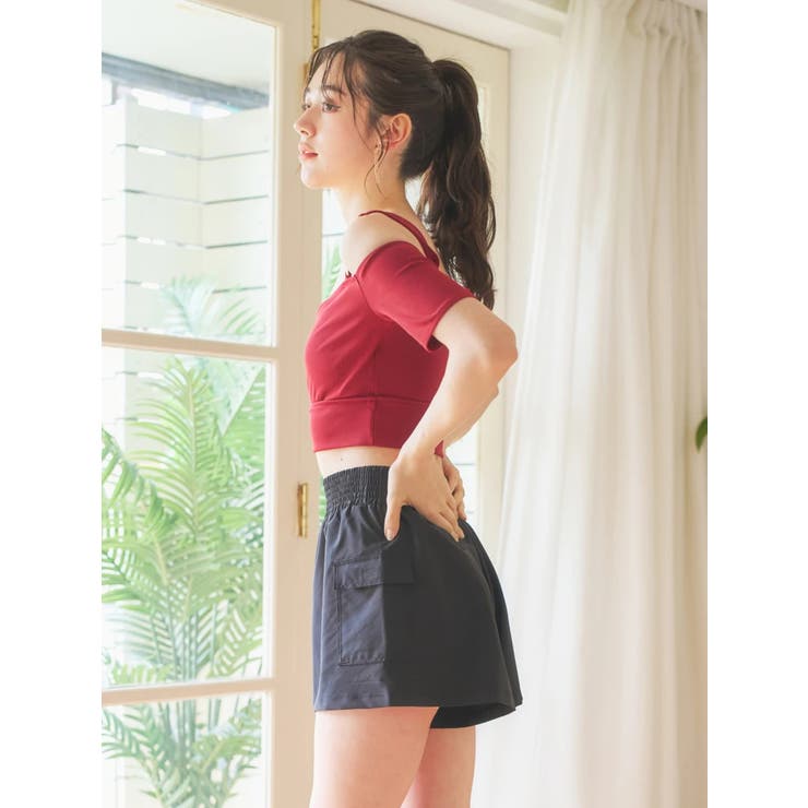 チェーン×オフショル水着 スイムウェア 3点セット | Resort Island | 詳細画像14 