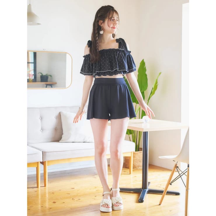 花柄・ドット柄×オフショル水着 スイムウェア 3点セット | Resort Island | 詳細画像43 