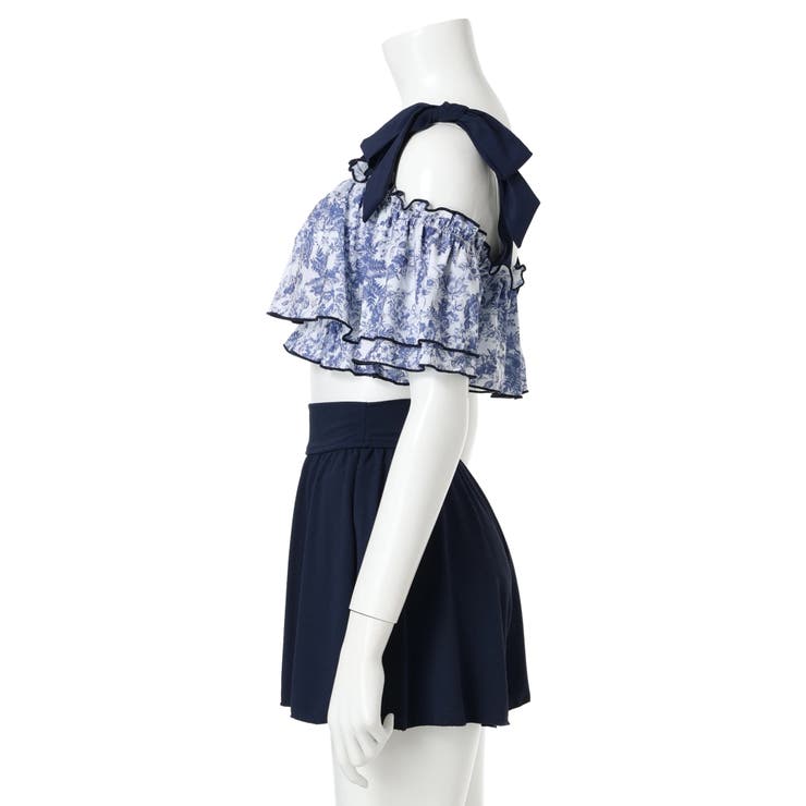 花柄・ドット柄×オフショル水着 スイムウェア 3点セット | Resort Island | 詳細画像55 