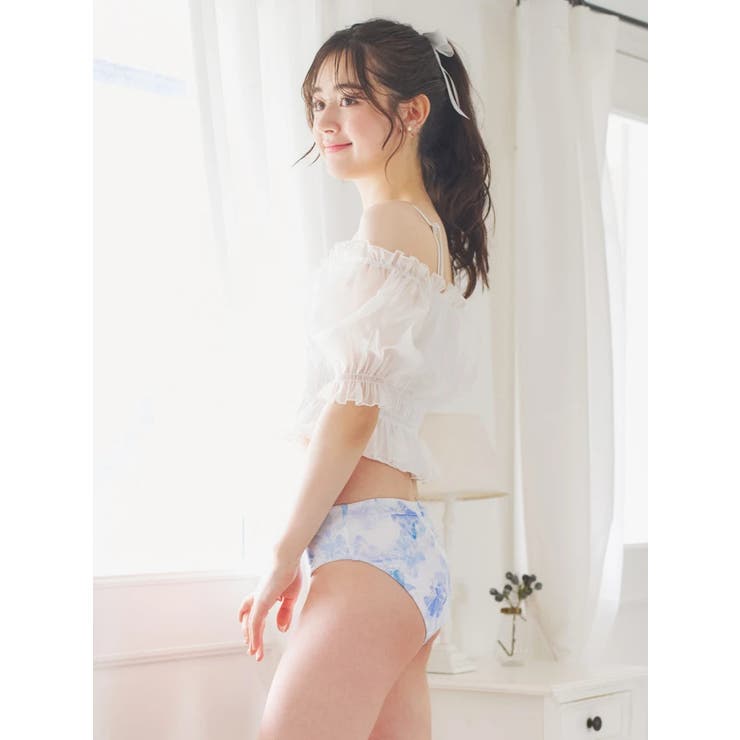 オーガンジー×オフショル水着 スイムウェア 3点セット | Resort Island | 詳細画像10 