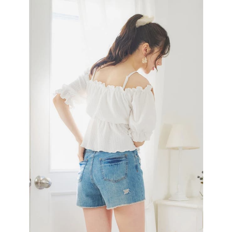 ジャガード×オフショル水着 スイムウェア 3点セット | Resort Island | 詳細画像16 