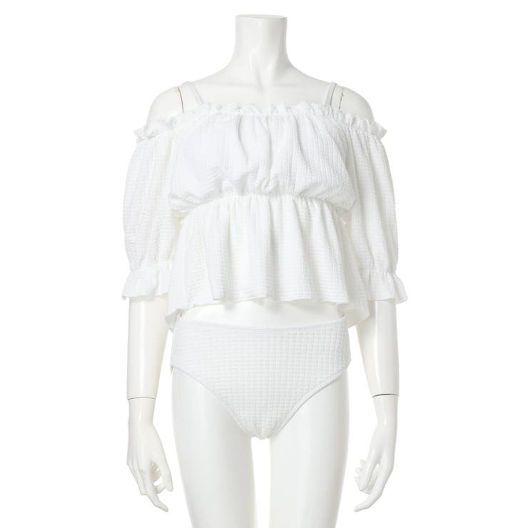 ジャガード×オフショル水着 スイムウェア 3点セット | Resort Island | 詳細画像46 