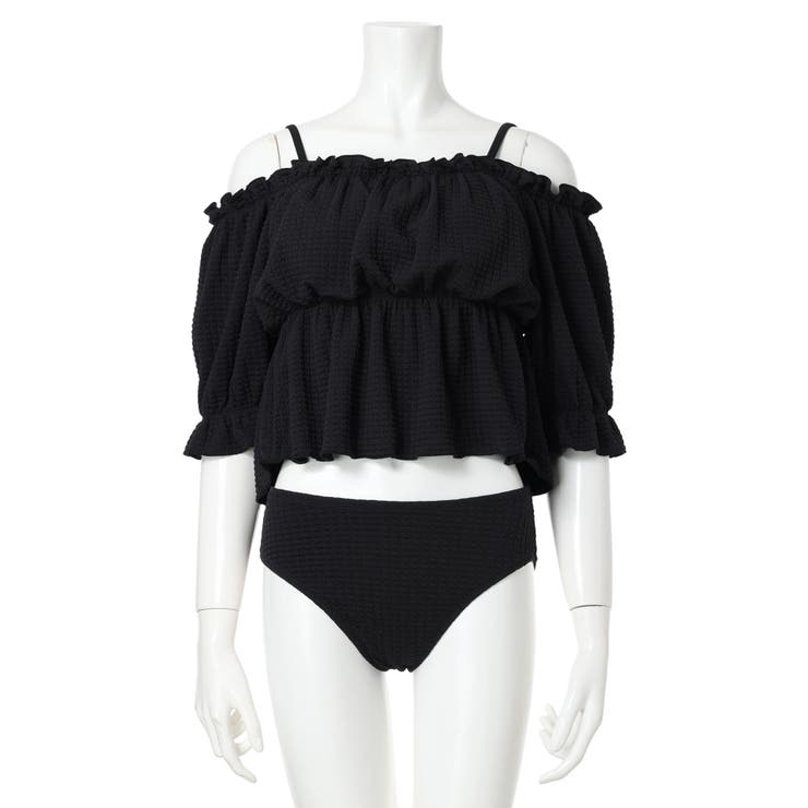 ジャガード×オフショル水着 スイムウェア 3点セット | Resort Island | 詳細画像47 