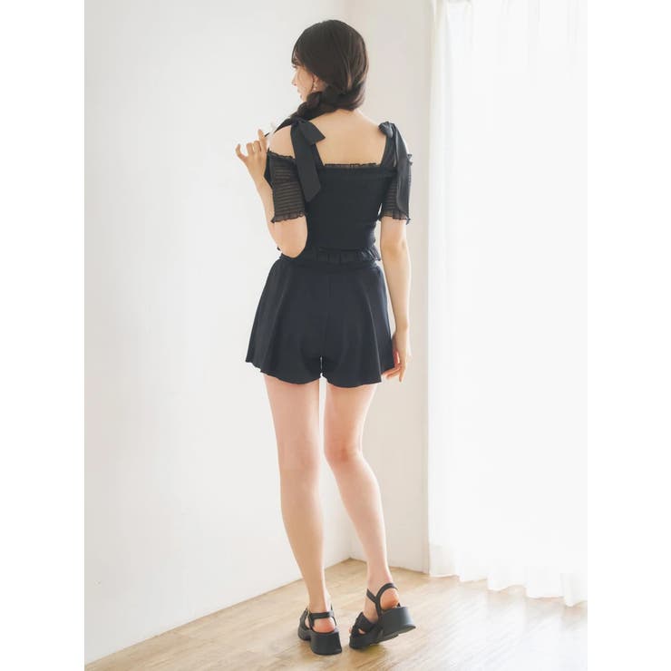 シャーリング×オフショル水着 スイムウェア 3点セット | Resort Island | 詳細画像24 