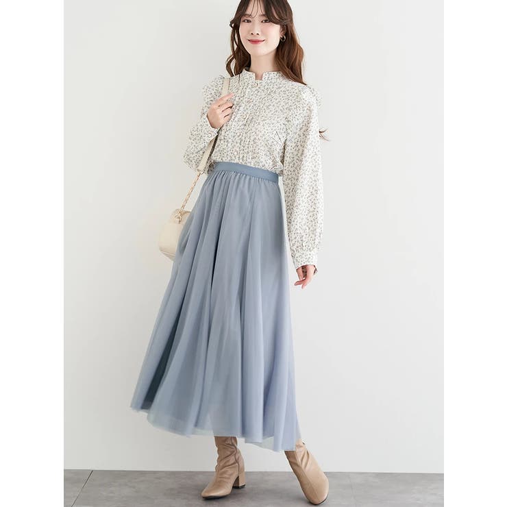 チュールフレアロングスカート | LUDIC PARK | 詳細画像6 