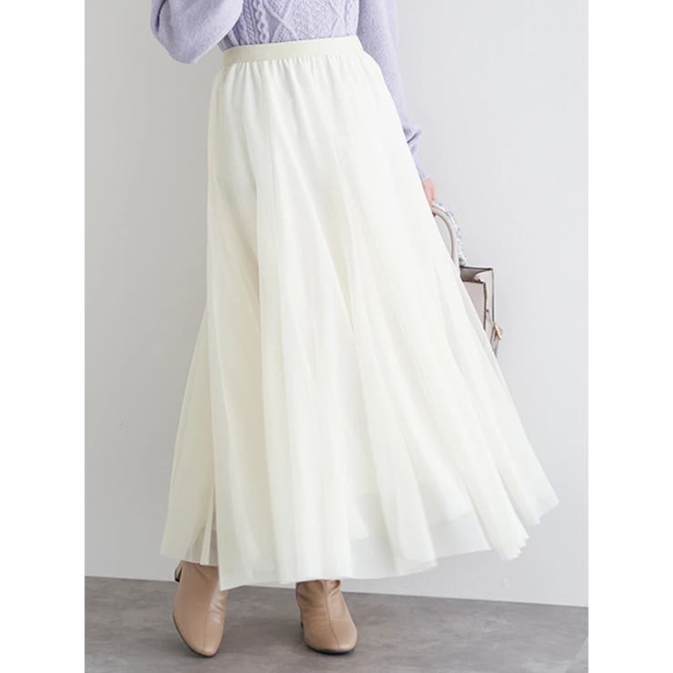 チュールフレアロングスカート | LUDIC PARK | 詳細画像9 