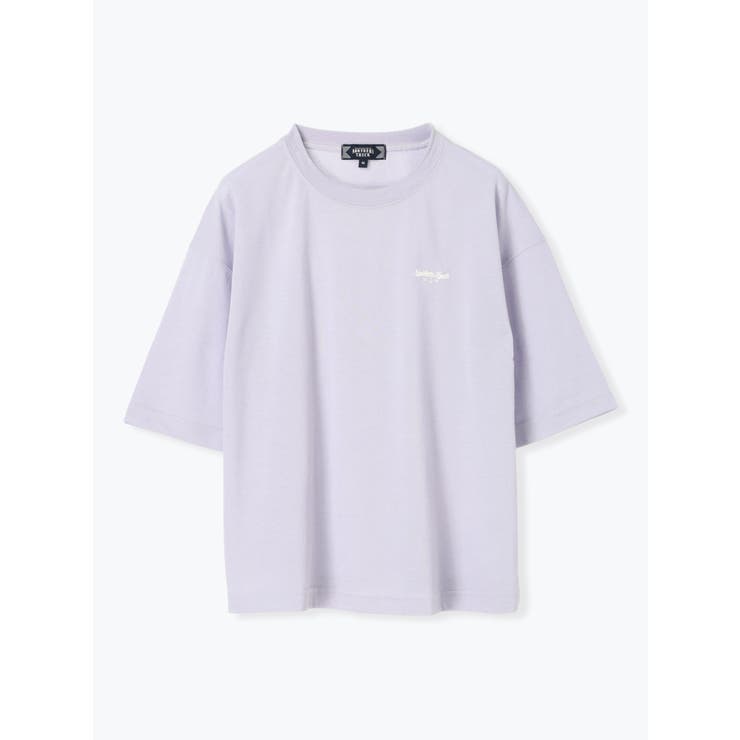 紫 | ロゴ刺繍カノコTシャツ | LUDIC PARK