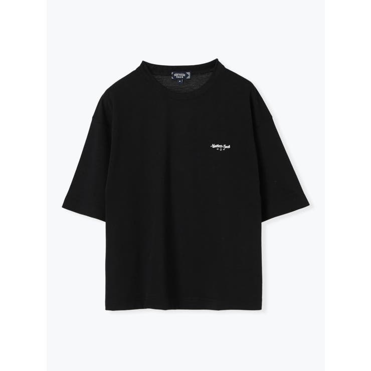 黒 | ロゴ刺繍カノコTシャツ | LUDIC PARK