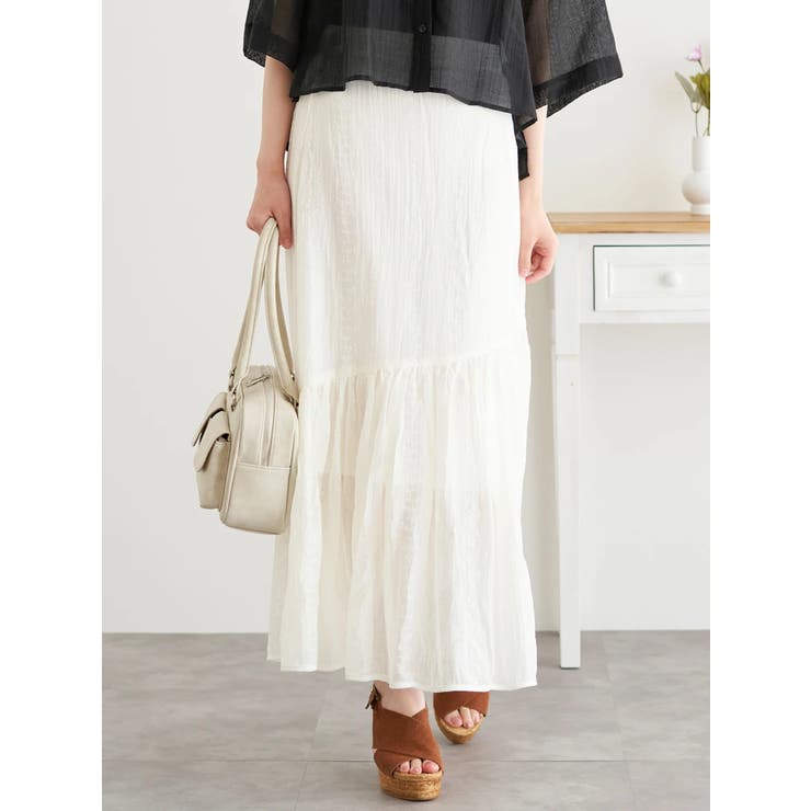 刺繍風プリントマーメイドスカート | LUDIC PARK | 詳細画像15 