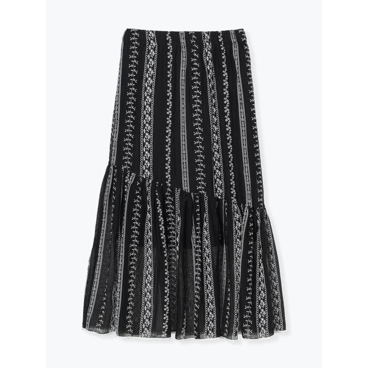 刺繍風プリントマーメイドスカート | LUDIC PARK | 詳細画像23 