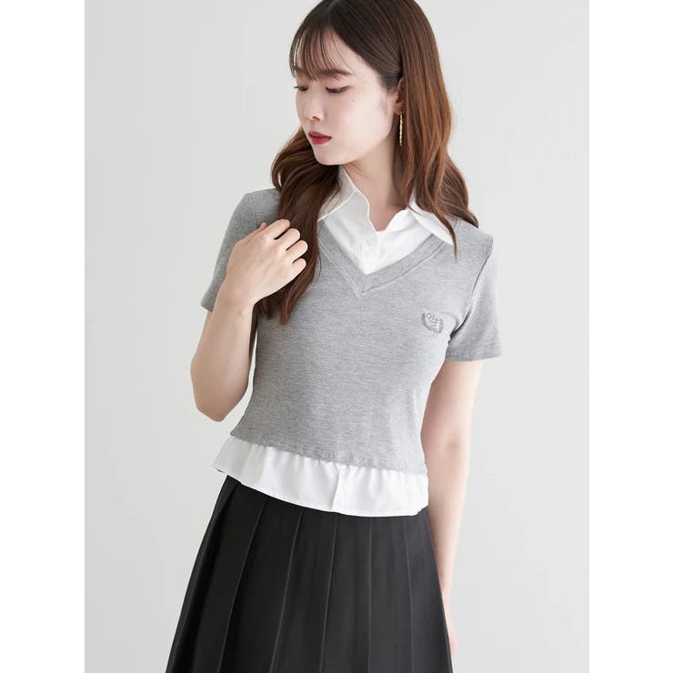 シャツレイヤード風トップス | LUDIC PARK | 詳細画像16 