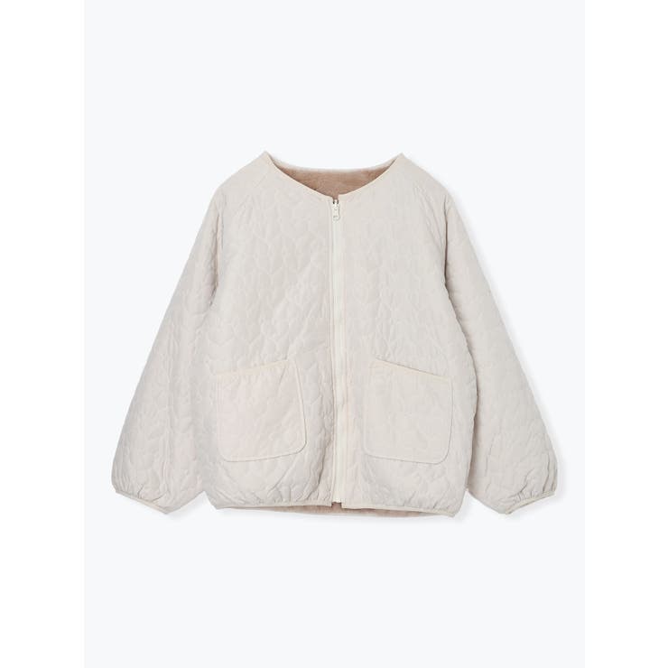 アイボリー | リバーシブルハートキルトジャケット | LUDIC PARK