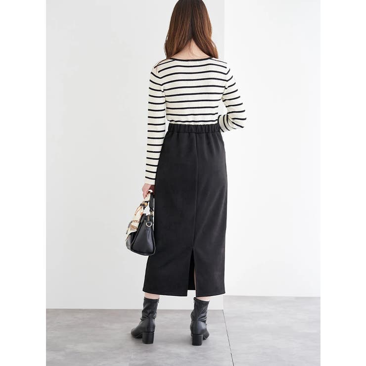 ヘンリーネックリブニットトップス（無地・ボーダー柄） | LUDIC PARK | 詳細画像15 