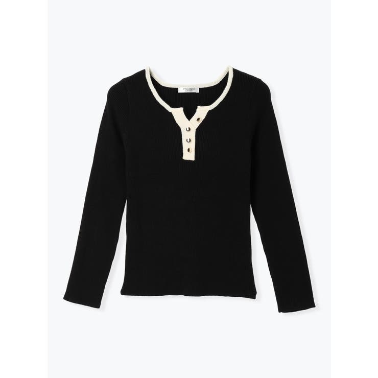 ヘンリーネックリブニットトップス（無地・ボーダー柄） | LUDIC PARK | 詳細画像27 