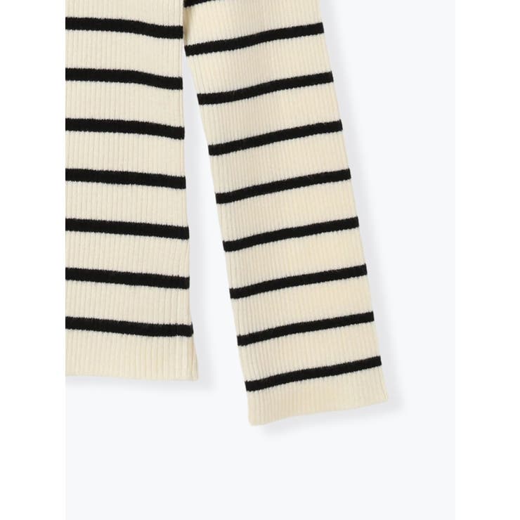 ヘンリーネックリブニットトップス（無地・ボーダー柄） | LUDIC PARK | 詳細画像33 