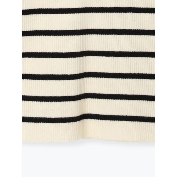 ヘンリーネックリブニットトップス（無地・ボーダー柄） | LUDIC PARK | 詳細画像34 