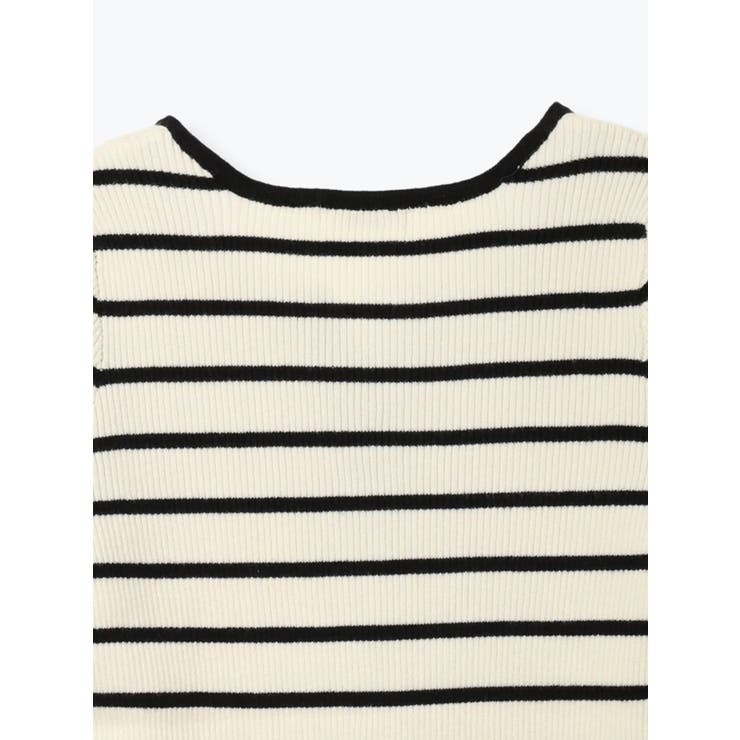 ヘンリーネックリブニットトップス（無地・ボーダー柄） | LUDIC PARK | 詳細画像35 