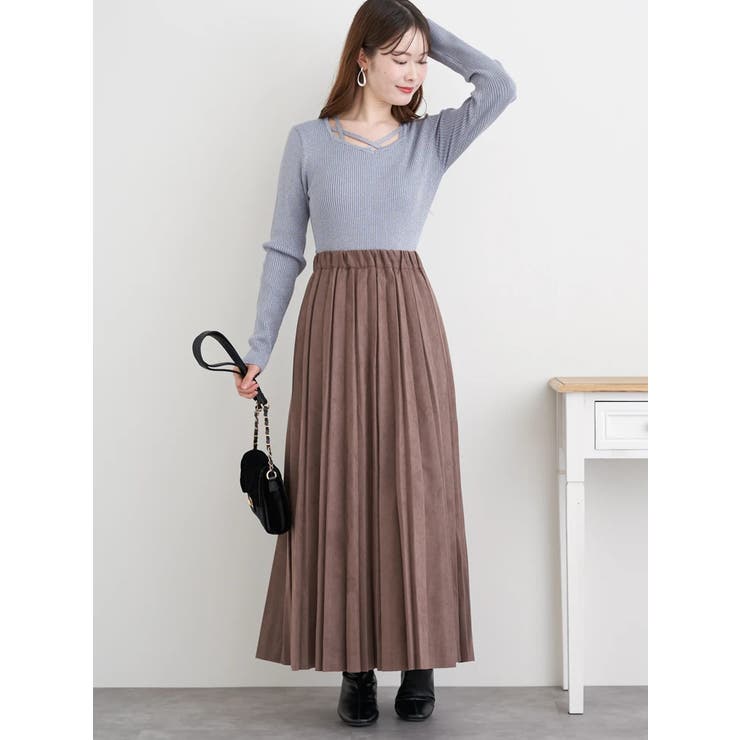 フロントクロスリブラメニットトップス | LUDIC PARK | 詳細画像7 