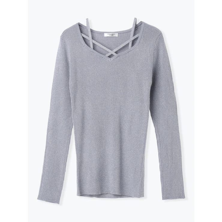 フロントクロスリブラメニットトップス | LUDIC PARK | 詳細画像36 