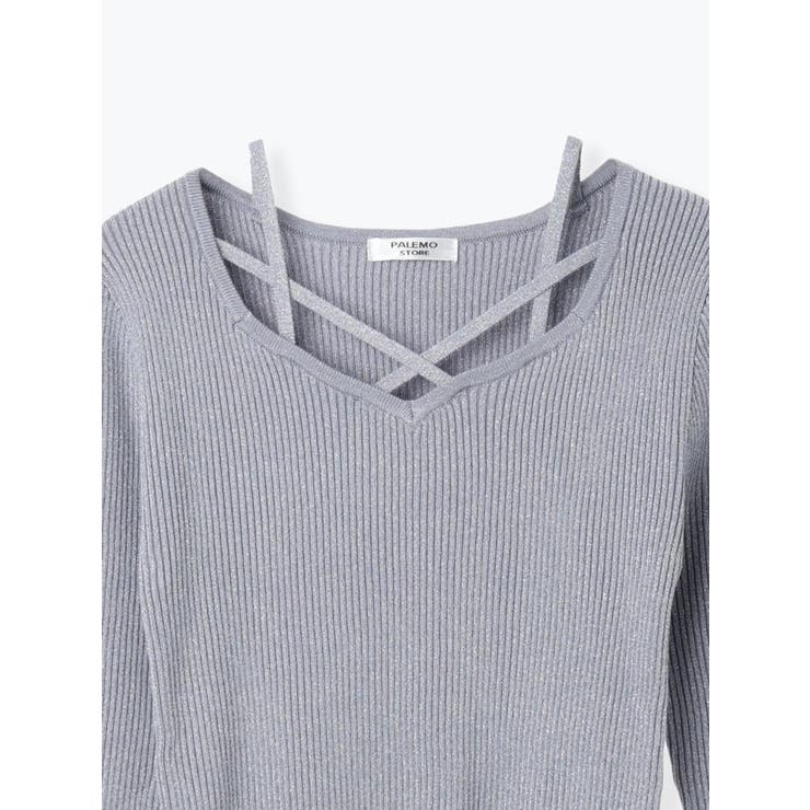 フロントクロスリブラメニットトップス | LUDIC PARK | 詳細画像38 